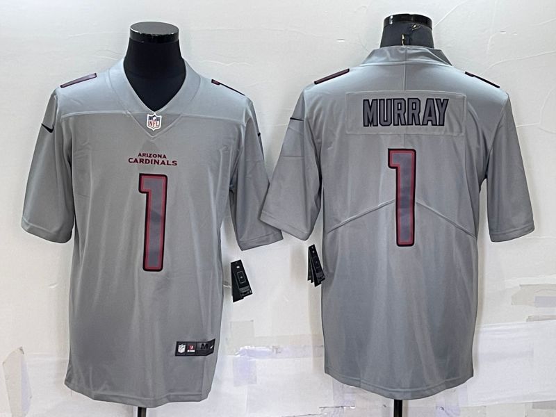 Men Arizona Cardinals 1 Murray Grey 2022 Nike Limited Vapor Untouchable NFL Jerseys